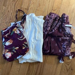 Three tank tops bundle